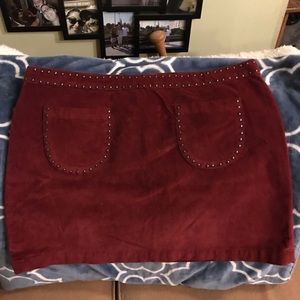 Mossimo skirt burgundy size 18